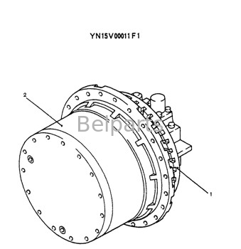 Impulsión final hidráulica de Parts Sk 200-6e del excavador para Kobelco YN15V00011F1 YN15V00011F3 YN15V00011F4