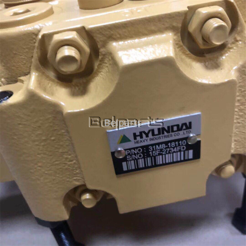 Excavadora hidráulica R55-7 R60-7 válvula de control principal para Hyundai 31M8-19121 31M8-10110 31M8-10120