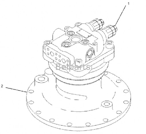 Motor oscilante sin caja de cambios para excavadora E320D2 Motor oscilante hidráulico 334-9976 1588985