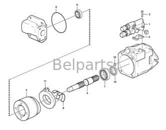 VOE 15043827 Belparts Excavator Electronic Control Valve A35E A40E EW160D L110G MT2000 SD115 Para camión de descarga acumulado