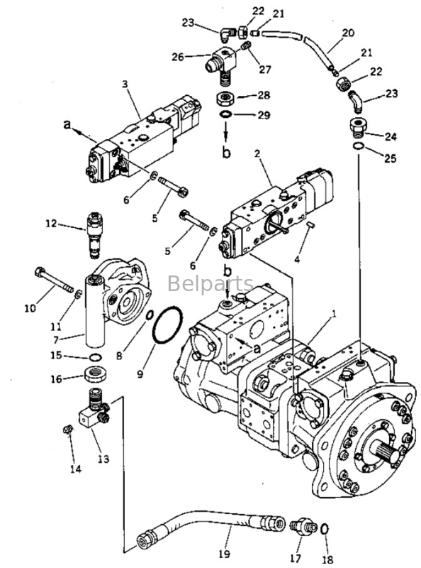 Las partes de las excavadoras son la bomba principal PC75UU-1 PC75UU-2 la bomba hidráulica 708-21-02023 708-21-02022 708-21-02021 21W-60-22111