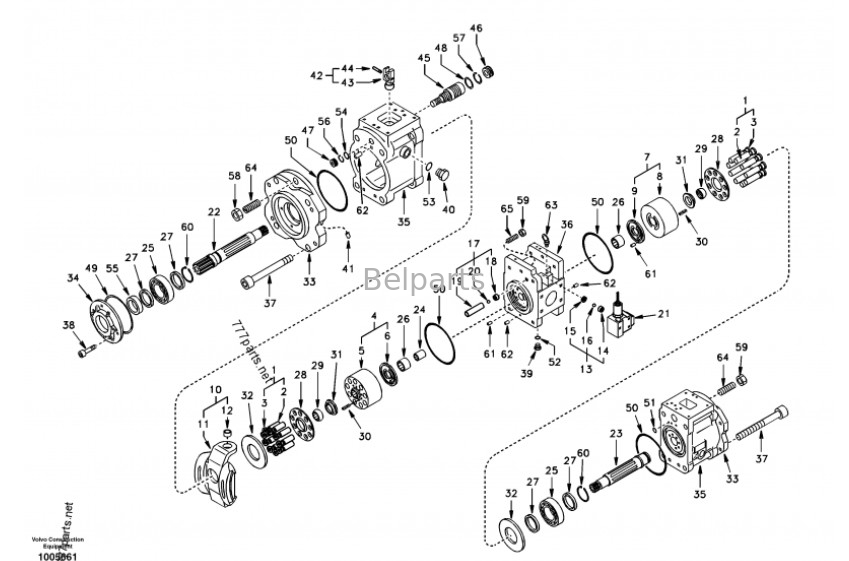 Para las máquinas de excavación de Volvo, la bomba hidráulica K3V112DT-9N-14Т ЕС210 SA1142-00012
