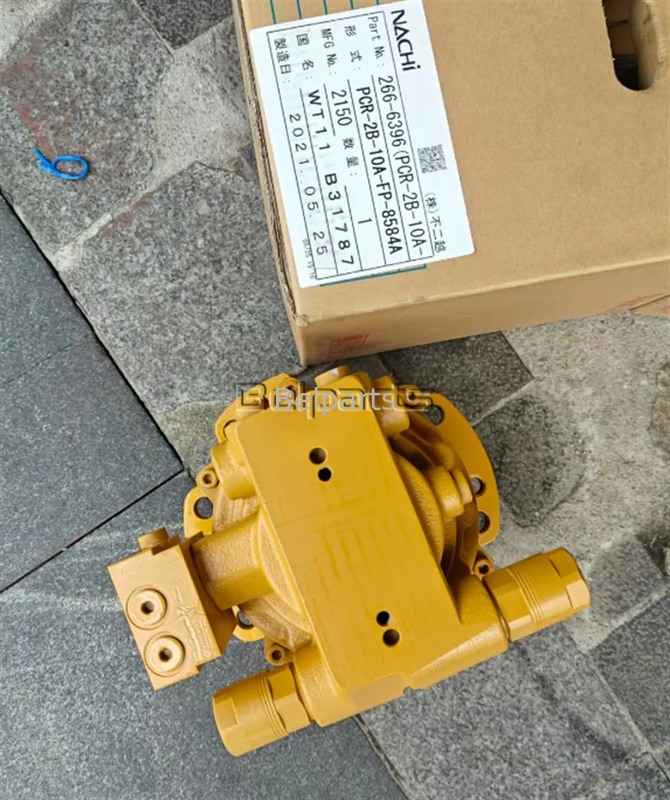 Motor de giro PCR-2B-10A-FP-8584A Nachi para excavadora Caterpillar CAT 304 304CR, pieza 266-6396 265-8752 2666396 2658752, dispositivo de motor rotativo hidráulico