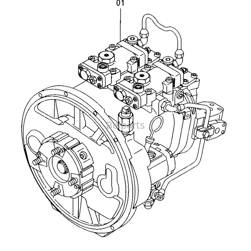 EX200-5 EX210-5 EX220-5 EX230-5 Bomba hidráulica principal para piezas de repuesto de excavadoras de Hitachi 9150726 9152668 9151945 9155142 HPV0102 HPV102 Bomba de pistón axial