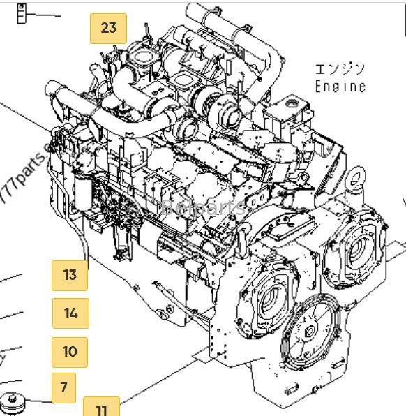 CUMMINSS Ensamblaje del motor diesel SAA12V140E-3C-02 para la excavadora KOMATSU PC2000-8