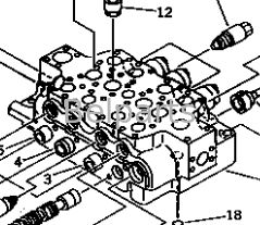 Válvula de control principal para KOMATSU PC1000-1 PC1000LC-1 PC1000SE-1 PC1000SP-1 Partes de excavadoras 709-15-91302 709-15-91301 709-14-91303 709-14-91302 709-14-91301 Distribuidor hidráulico