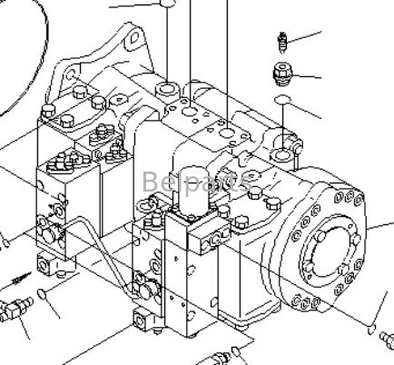 Bomba de pistón para excavadoras y excavadoras