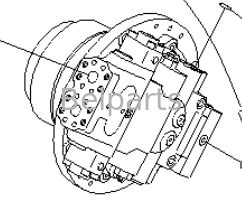 Motor de viaje para KOMATSU PC1100-6 PC1100LC-6 PC1100SP-6 Partes de excavadoras 21N-60-32101 Transmisión hidráulica