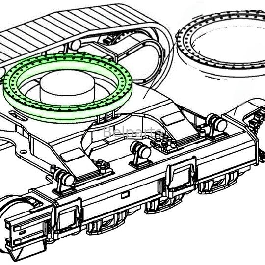 U27-4 rodamiento giratorio para piezas de repuesto de excavadora Kubota RH418-19110 anillo giratorio giratorio OEM