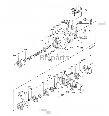 Bomba hidráulica principal John Deere 650D 850D LC 9276420 4635645 PG200042 FYA00003063 FYA00003076 Piezas de excavadora aptas 650DLC 850DLC