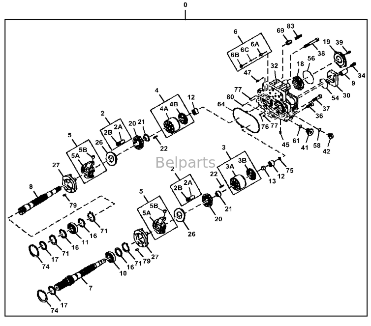 Piezas aptas del excavador de la pompa hidráulica principal 4699645 PG202165 del P-Tier de John Deere 470G LC 470 BELPARTS