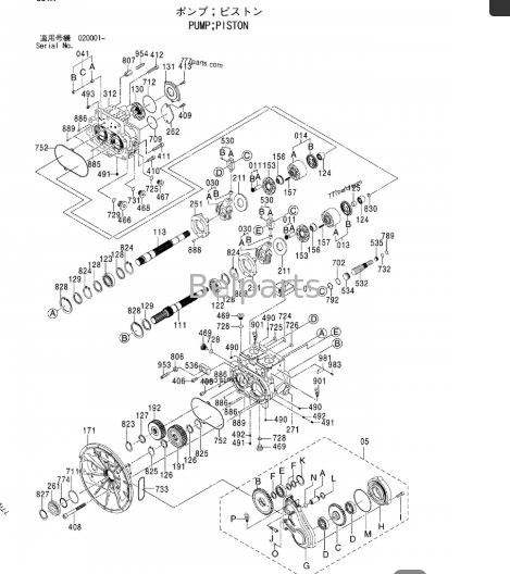 Hitachi ZX450-3 ZX450LC-3 ZX470R-3 ZX470H-3 ZX470LCH-3 ZX500LC-3 ZX520LCH-3 Bomba hidráulica principal K5V200DPH-OE02 4633472 4633474 para pieza de excavadora