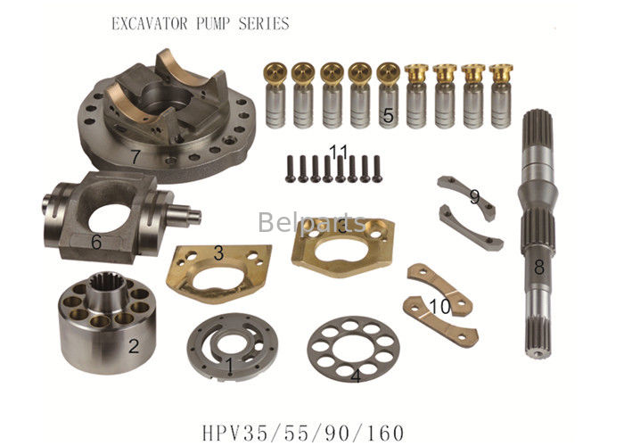 705-56-24080 piezas de reparación hidráulicas del motor de Spare Parts HPV35/55/90/160 del excavador