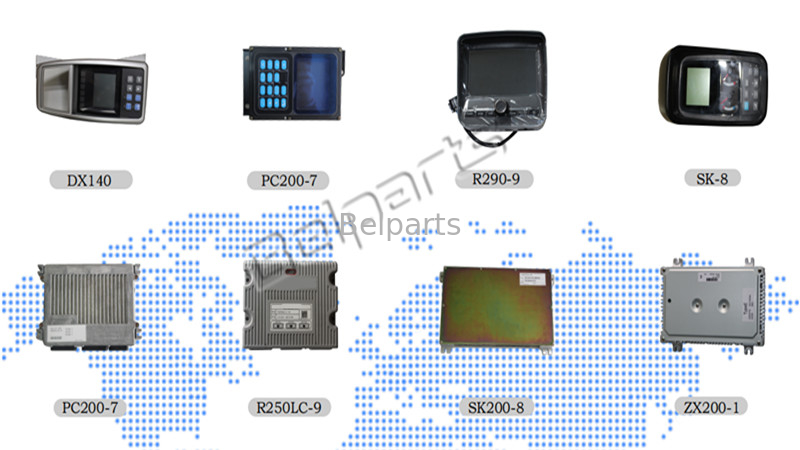 Pantalla 332/K4244 704/50207 del panel de exhibición de Monitor JS200LC JCB200 del excavador JCB220