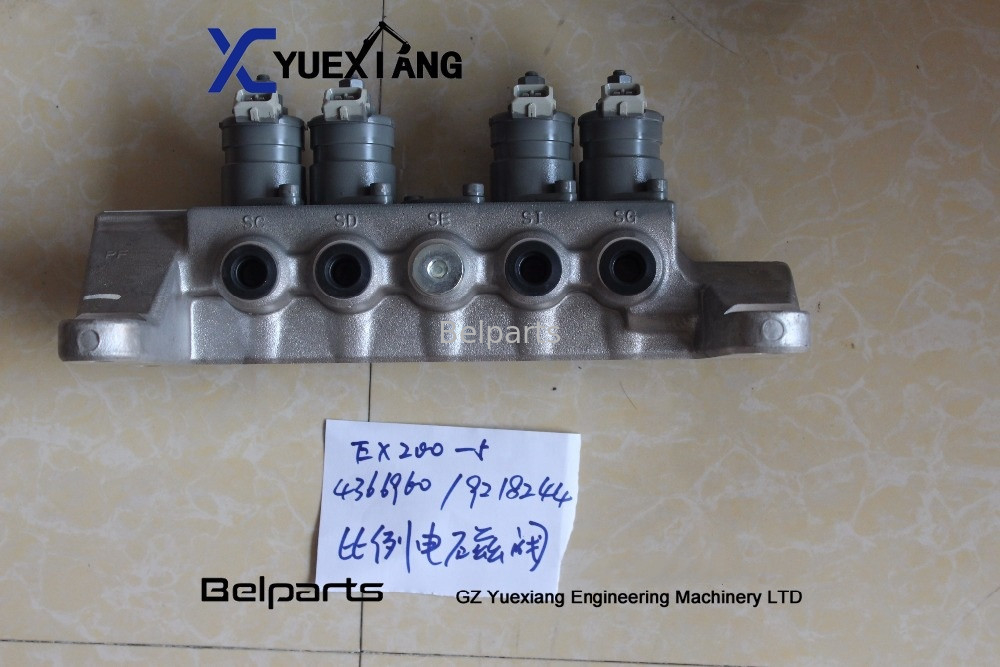 Válvula electromagnética 9218244 EX200-5 EX200-3 EX200-2 EX200-1 de Construction Spare Parts 4366960 del excavador
