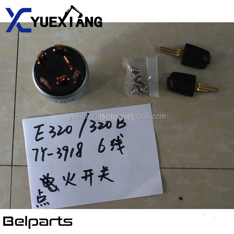 El excavador 307 308C 312 de Belparts 320 6 líneas eléctricas 320C cambia el arrancador de la ignición del comienzo E320B E320C 7Y-3918 del calor del grupo