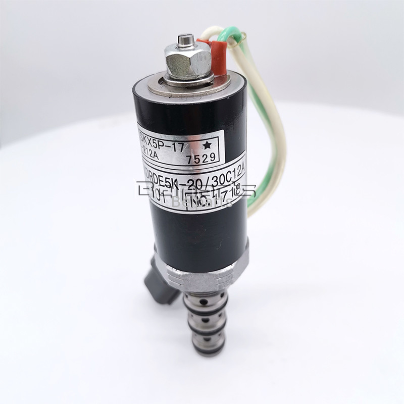 Válvula electromagnética de la pequeña del excavador bomba principal hidráulica de Parts SK200-5 12A-101 12A-111 G24D12 G24Y12