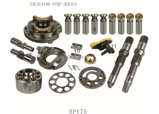 montaje HPV75 PC60-6/7 de la pompa hydráulica 708-1W-00042